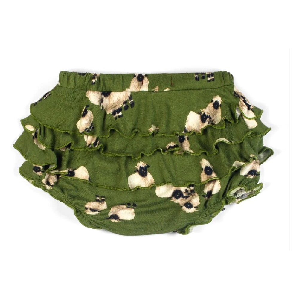 Valais Sheep Bamboo Ruffle Bloomer Baby 6-12 months